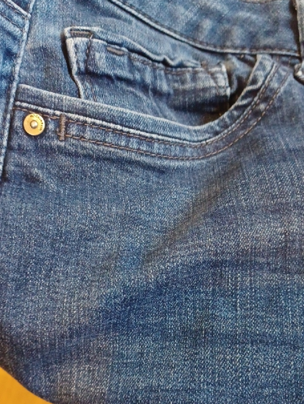 Wit & Wisdom Dark Blue Ankle Jeans. sz.14. No Ab Panel. Slight Wear In Pic.L.26" - Picture 8 of 10